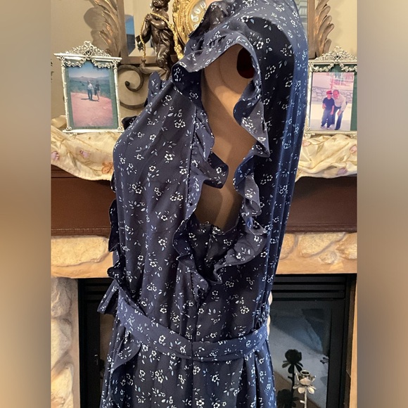 Kate Spade wild rose ruffle wrap dress 14 NWT - Picture 5 of 10